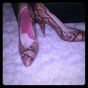 Snakeskin Pumps
